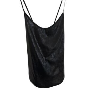 One Teaspoon Black Sequin Cami Tank Top Women’s Size Small NWT $280